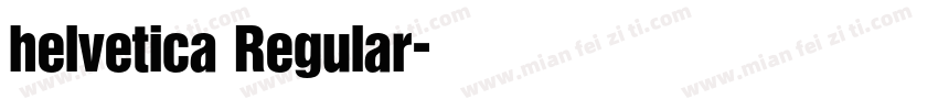 helvetica Regular字体转换